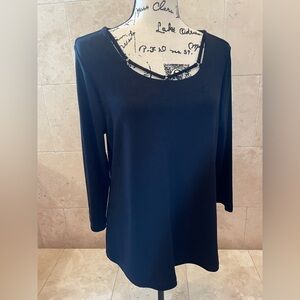 Travelers by Chico’s Dressy Black Women's Top